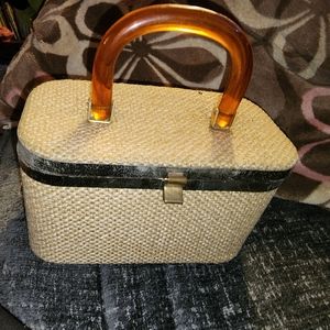 Julius Resnick Tweed Box Handbag, 1960's
